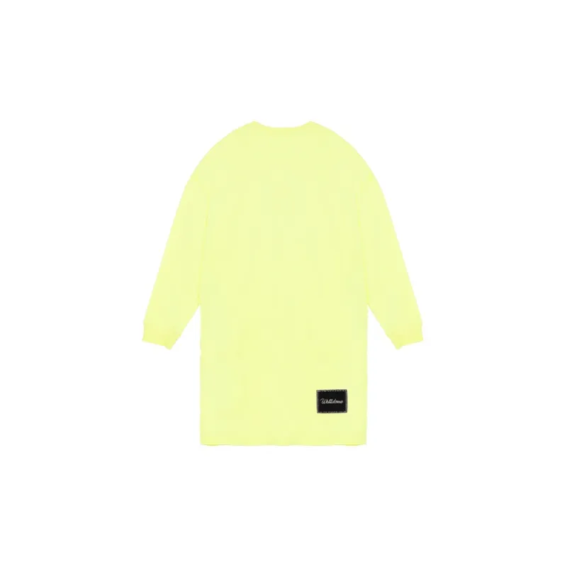 WE11DONE Sweatshirt Unisex Neon Yellow-1