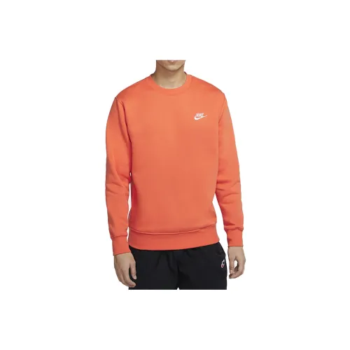 Nike Sweatshirts Men Orange Red