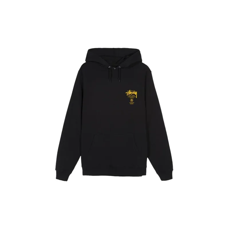 Stussy World Tour Hood 'Black/Blue'-3