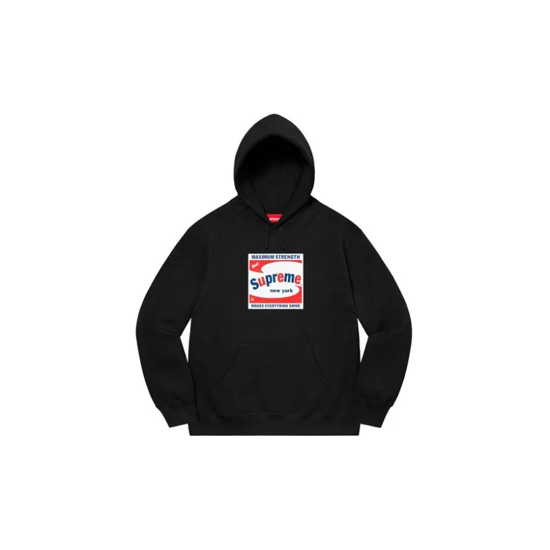 Supreme Shine Hooded Sweatshirt Black XL - POIZON 