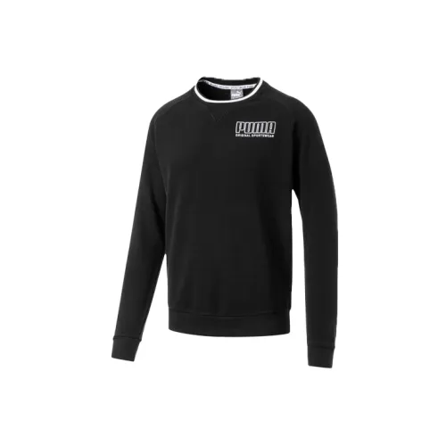 PUMA Breathable Alphabet Sweatshirts Men Black