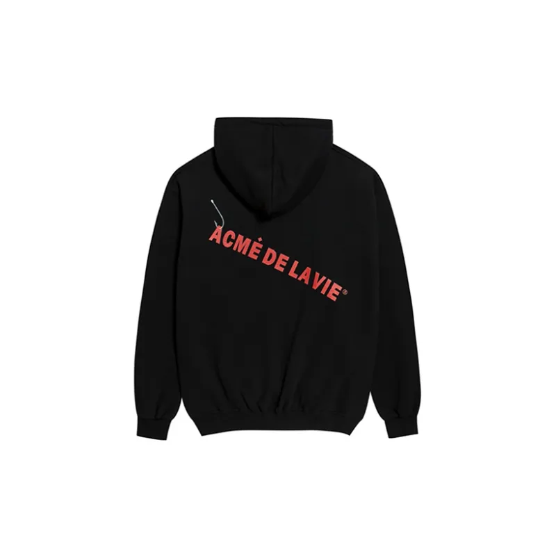 Acme De La Vie/ADLV Hooded Loose Fit Sweatshirt Unisex Black-1