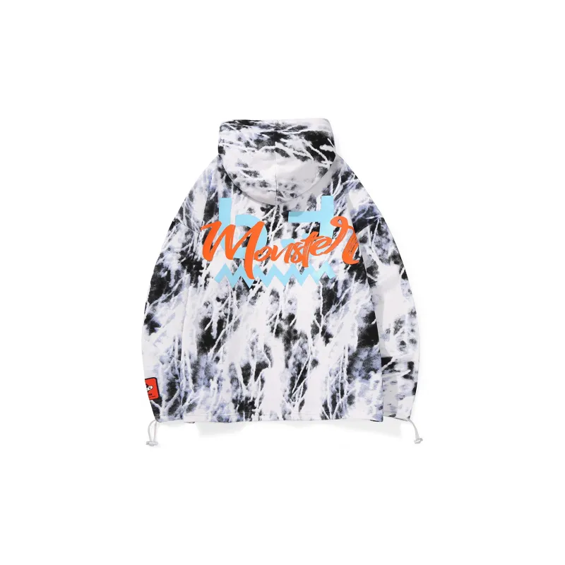 Bt Hooded Loose Fit Regular Sweatshirt Unisex White-2