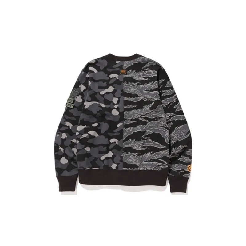 Bape X Undefeated Tiger Shark Half Crewneck-1