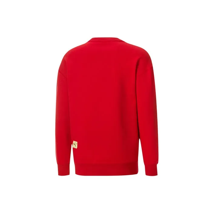 Puma X Michael Lau Graphic Crew Sweater Red-1