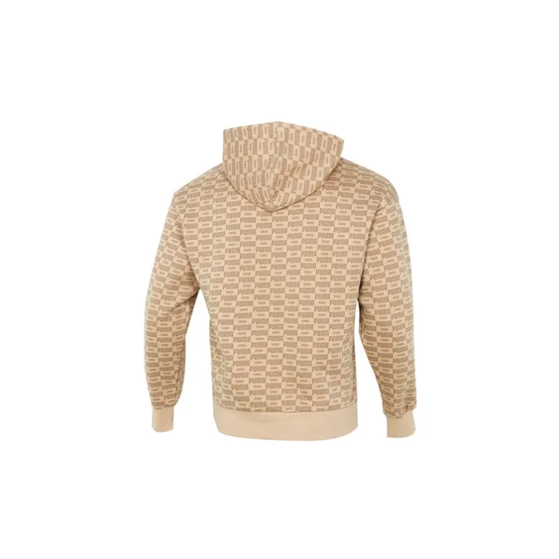 PUMA Luxe Aop Sweatshirts Men Khaki-1