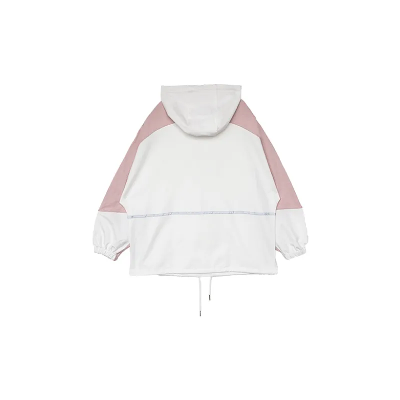 FRLMK Hooded Loose Fit Regular Sweatshirt Unisex White-1