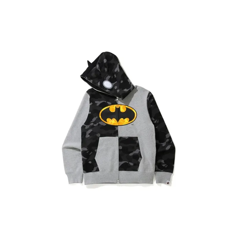 A BATHING APE X Dc Batman Full Zip Hoodie-5