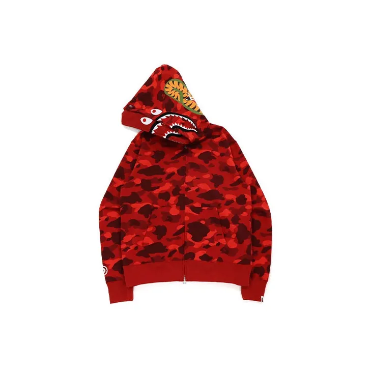 Bape Color Camo Shark Wide Pullover Hoodie-8