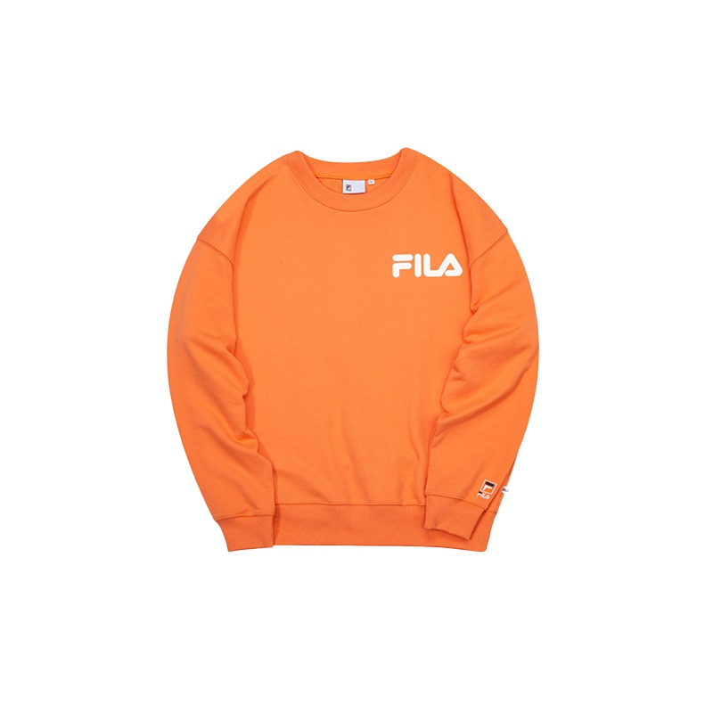 FILA FUSION Sweatshirt Unisex Orange POIZON