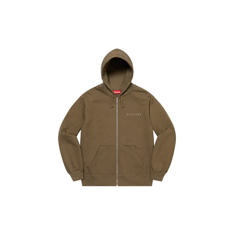Supreme Globe Zip Up Hooded Sweatshirt-3