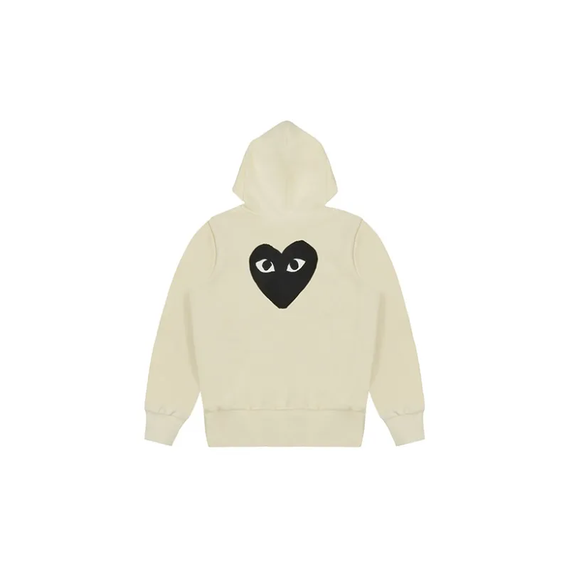 Comme Des Garcons Play Big Black Heart Zip Up Hoodie-1