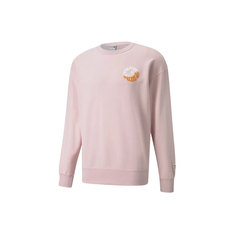 PUMA Downtown Series Sweatshirt Men's Pink-1
