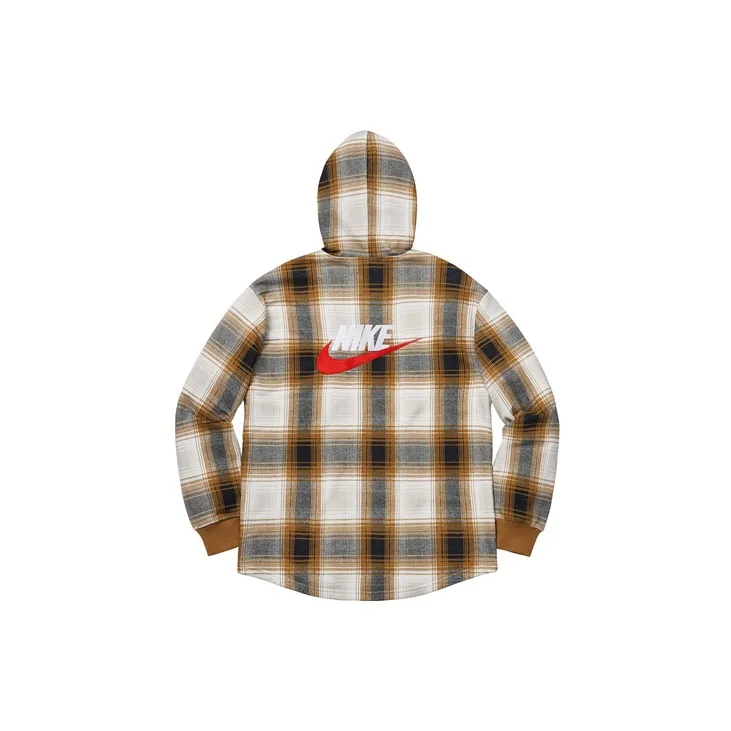 Supreme Nike Plaid Hooded Sweatshirt-1