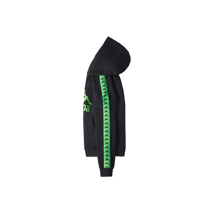 Kappa Sweatshirts Unisex Black Green-2