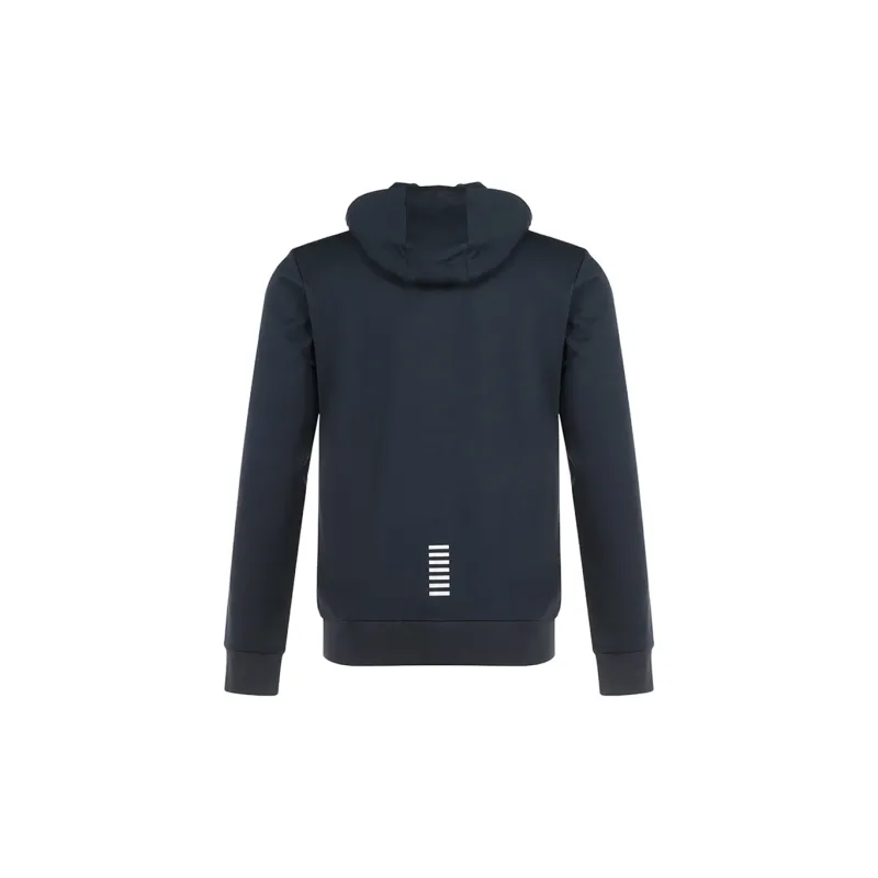 EMPORIO ARMANI Logo Printed Zipped Hooded Jacket-1