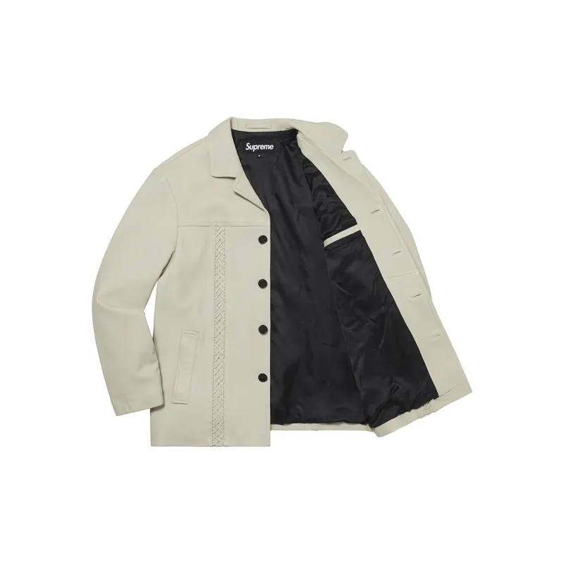 Supreme Braided Leather Overcoat-4