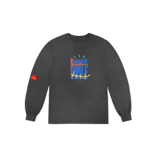 Mcdonald's X Travis Scott Sweatshirts Unisex Washed Black