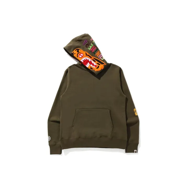 Bape Vintage Wash Tiger Wide Pullover Hoodie-3
