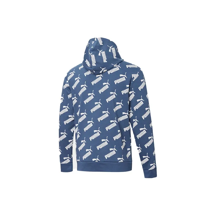 PUMA AMPLIFIED AOP Sweatshirts Men Dark Denim Blue-1