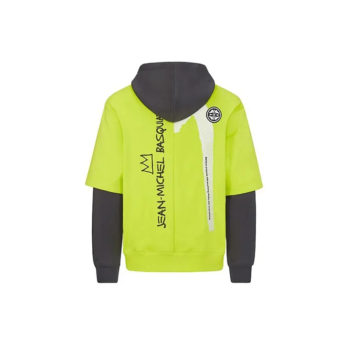 EVISU Hooded Loose Fit Regular Sweatshirt Men's Green-1