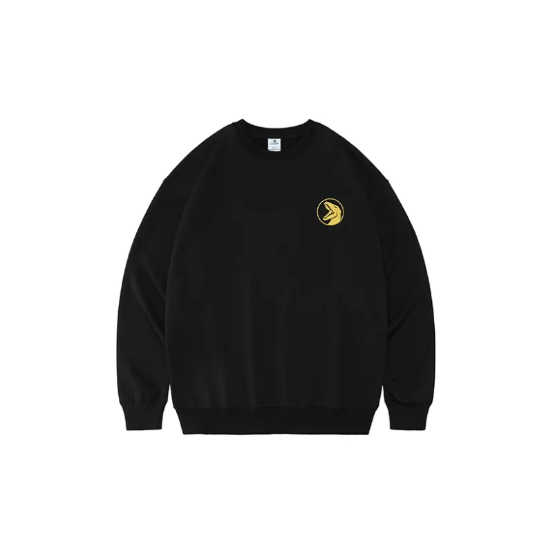 COPPOLELLA Crew Neck Loose Fit Regular Sweatshirt Unisex Black-1