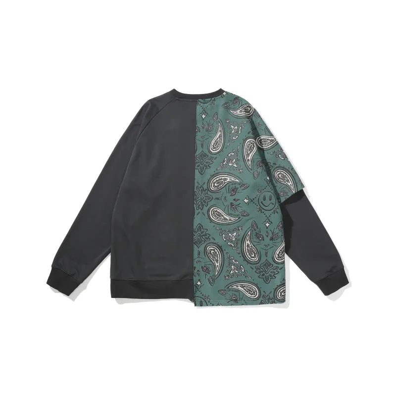 Thankque Crew Neck Sweatshirt Unisex Dark Gray-1