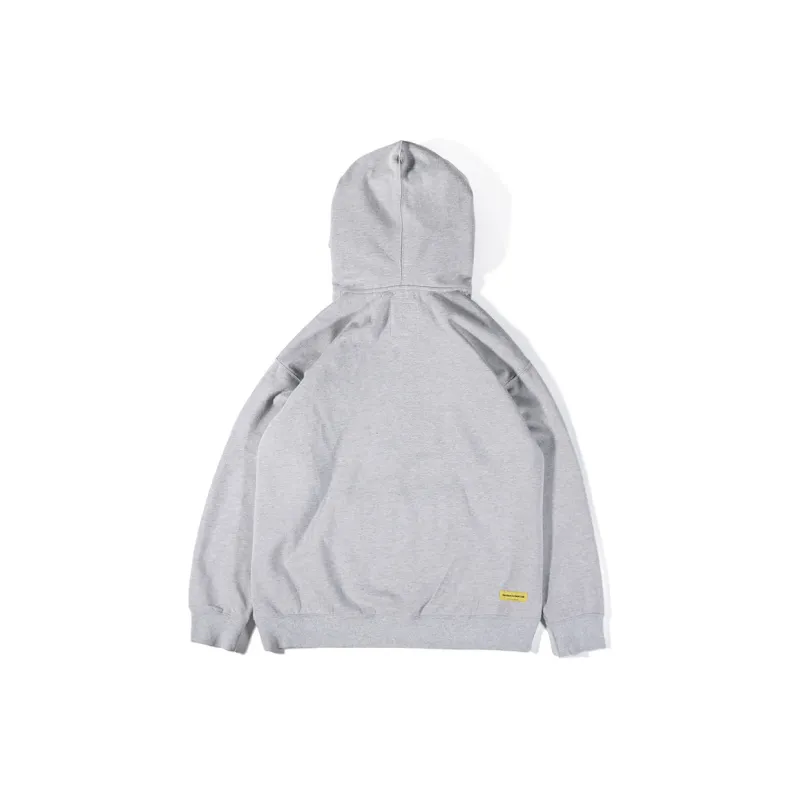 DAKYAM Hooded Loose Fit Sweatshirt Unisex Gray-1