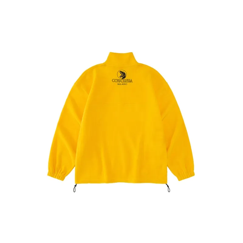 COPPOLELLA Stand Collar Regular Sweatshirt Unisex Yellow-1