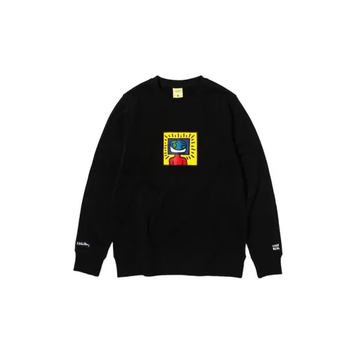 STAYREAL X Keith Haring Sweatshirts Unisex Black