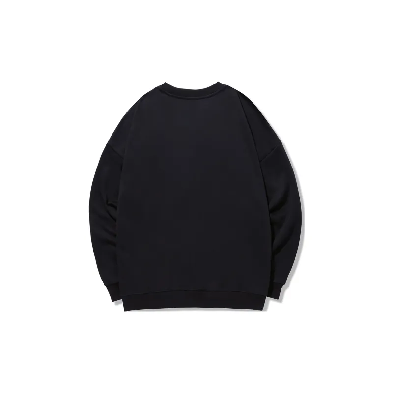 GUKUUL Fun Letter Print Loose Fit Crew Neck Pullover Sweatshirt Unisex-1