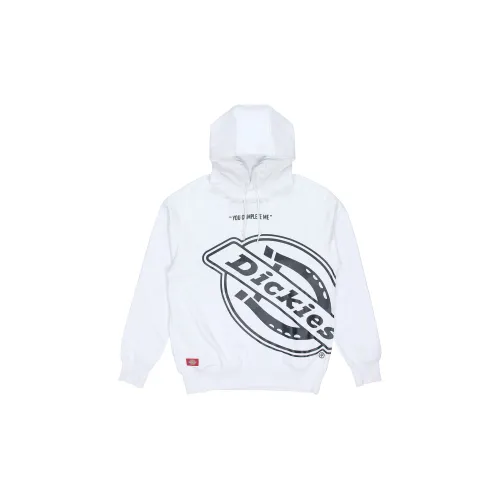 Dickies SS21 Logo Printed Hooded Sweatshirt White Unisex