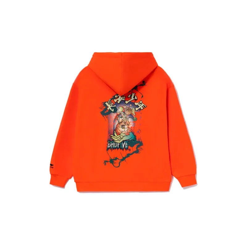 LiNing Badfive Sweatshirt Unisex Neon Flame Orange-1