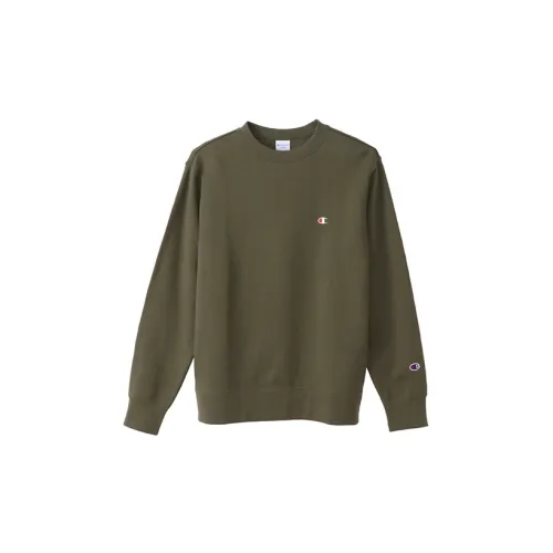 Champion Sweatshirts Unisex Army Green