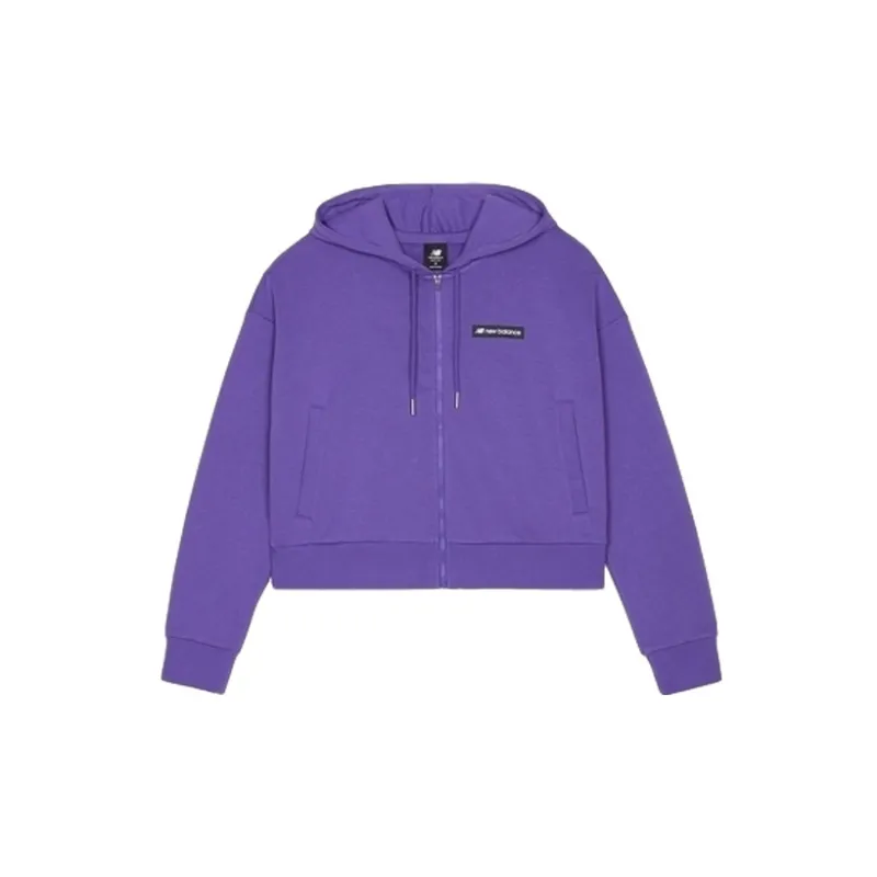 New Balance Optiks FZ Sweatshirts Men Dark Violet-1