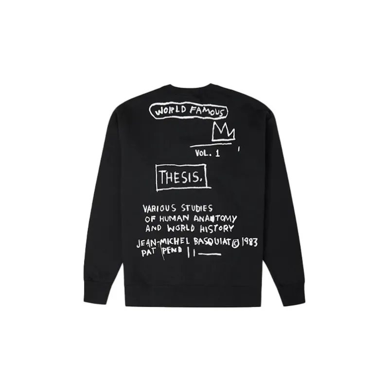 Jean-michel Basquiat X Converse Michel Basquiat Sweatshirts Men Black-1