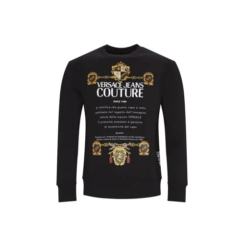 VERSACE JEANS COUTURE Sweatshirts Men Black