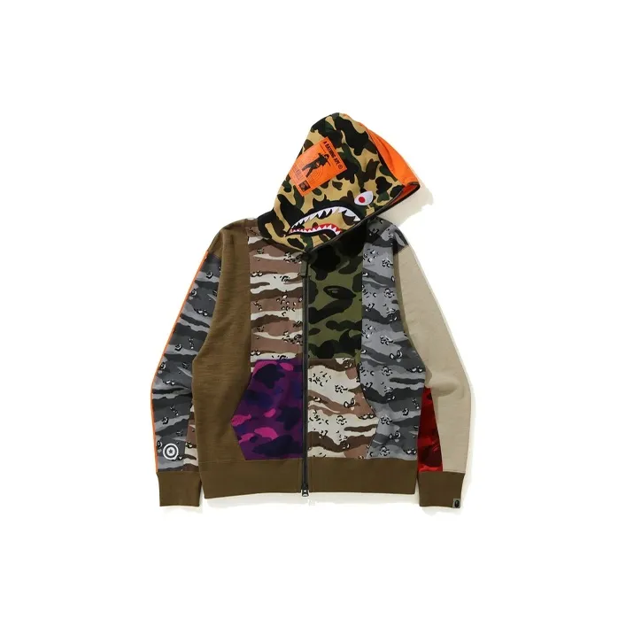 A BATHING APE Shark Series Sweatshirt Men's Camouflage-1