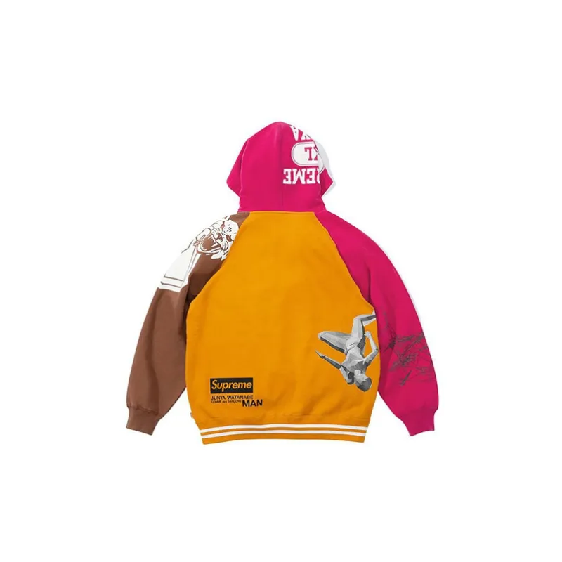 Supreme Junya Watanabe Cdg Man Zip Up Hooded Sweatshirt-1