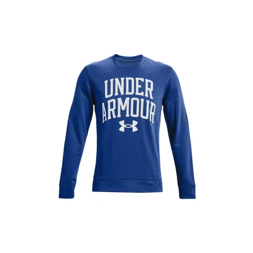 Under Armour Rival Sweatshirts Men Tech Blue