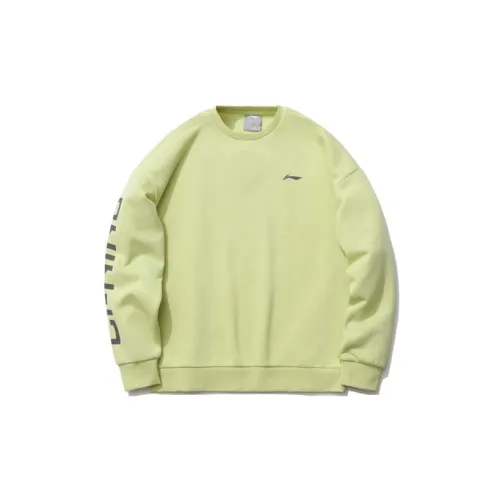 LINING Sports Fashion Collection Sweatshirts Unisex Enamel Green