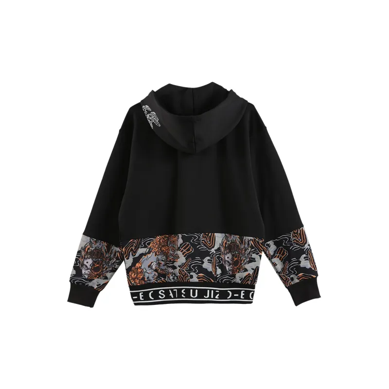 ONIARAI Hooded Loose Fit Regular Sweatshirt Men's-3