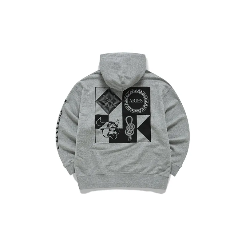 FILA FUSION FILA X ARIES Sweatshirt Unisex Heather Gray With A Hint Of Randomness-1