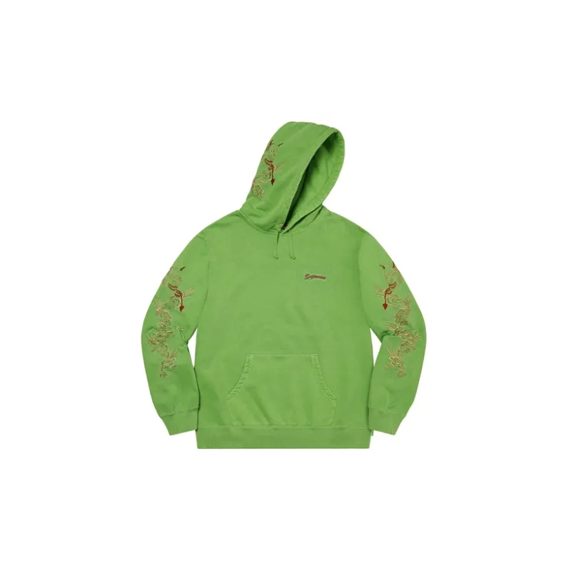 Supreme Dragon Overdyed Hooded Sweatshirt-4