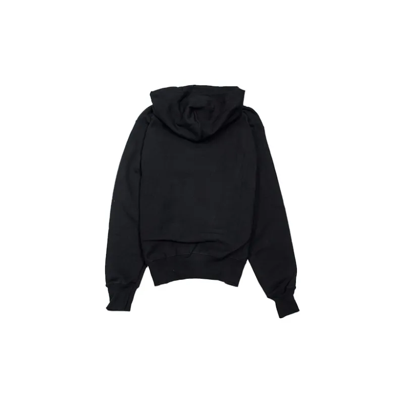 Champion Hooded Cardigan Sweatshirt US Version Unisex Black-1