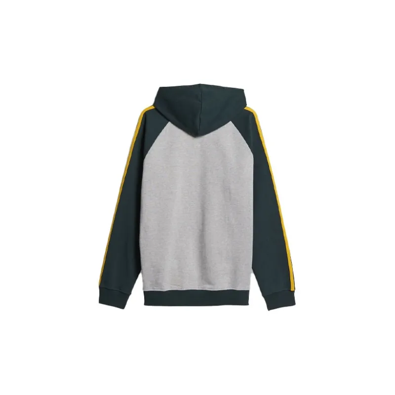 Adidas X Noah 3S Hoody 'Medium Grey Heather/Green Night'-1