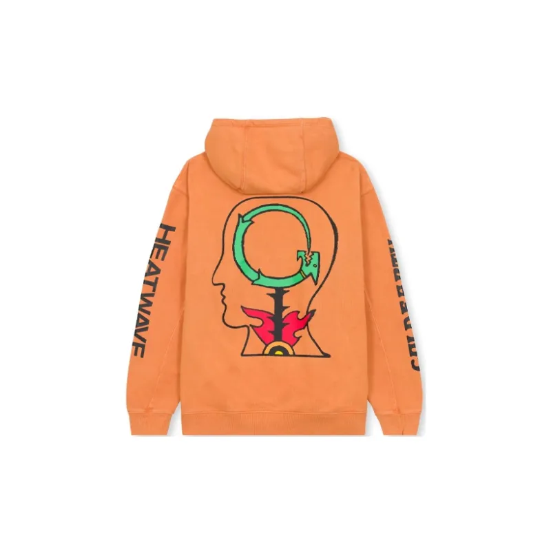 Brain Dead Sweatshirts Men Orange-1