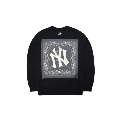 MLB Cashew Flower Sweatshirts Unisex Black