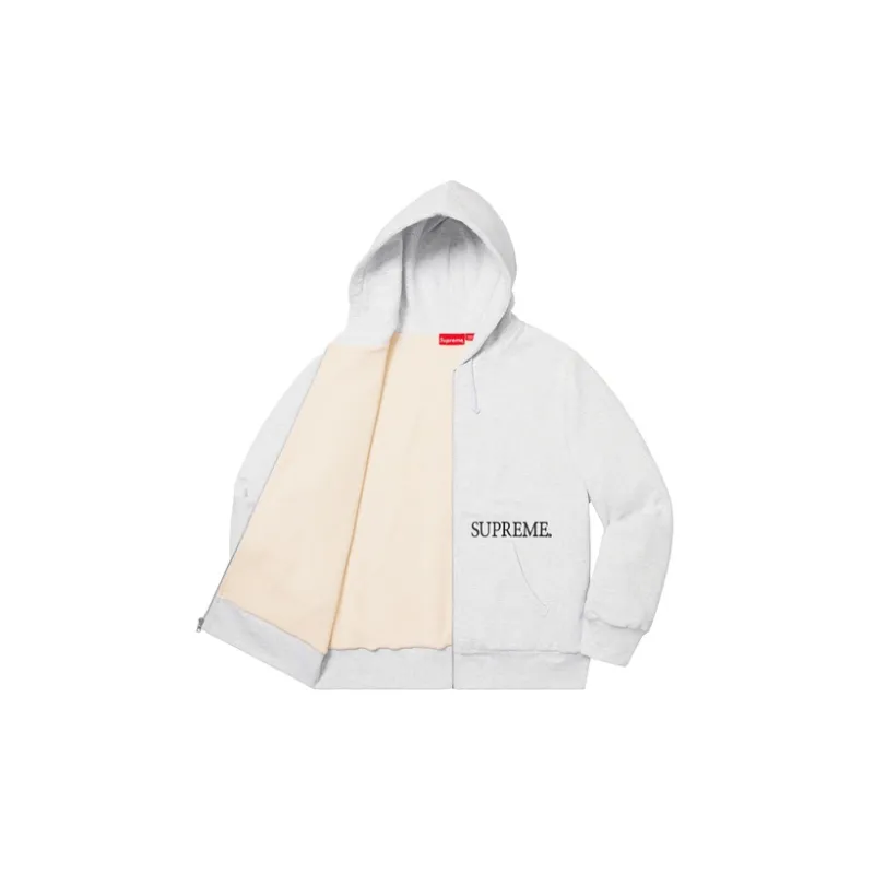 Supreme Thermal Zip Up Hooded Sweatshirt-1