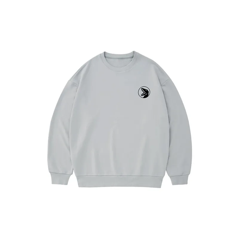 COPPOLELLA Crew Neck Loose Fit Regular Sweatshirt Unisex Gray-1